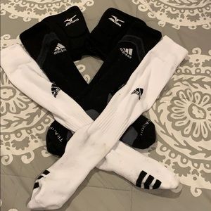 Adidas socks and knee pads